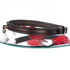 SiaLinda: Halsband echtes Elch Leder mit kl. O-Ring, zweifarbig, schwarz / schwarz 14 mm breit - SiaLinda.com